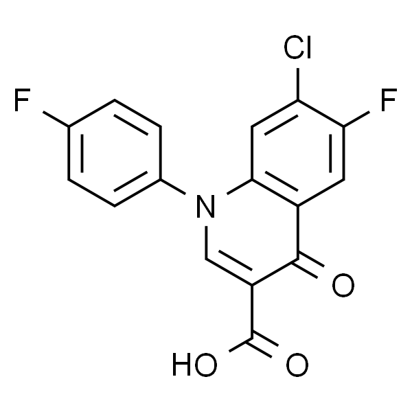 7-氯-6-氟-1-对氟苯基-1,4-二氢-4-氧代-3-喹啉羧酸